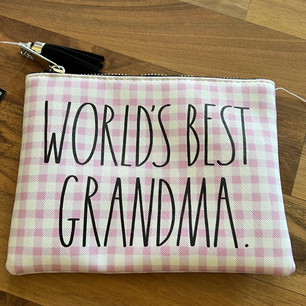 NWT Rae Dunn GRANDMA Zippered Pouch - Picture 7 of 13